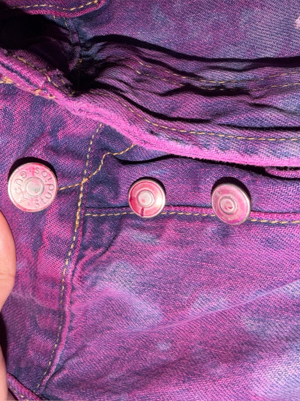 Rare men’s acne studios galaxy dye jeans denim $900 summer designer casual - Picture 4 of 14